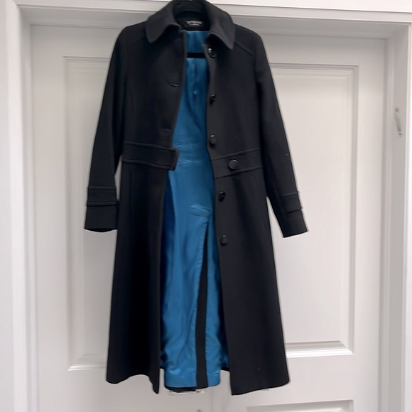 STEVE BY SEARLE Black Wool Coat - Picture 4 of 7